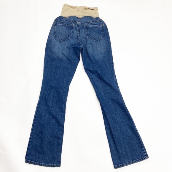 Old Navy Maternity Boot Cut Smooth Full Panel Medium Wash Comfy Maternity Jeans - Picture 13 of 14